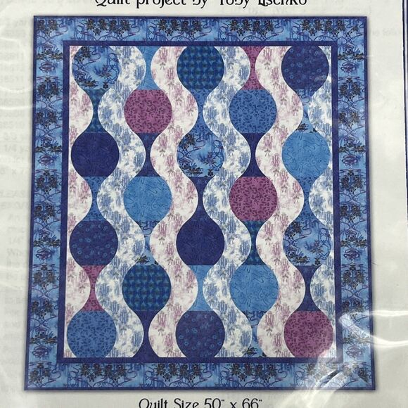 Nouveau Riche Quilt Pattern By Hoffman California Fabrics 50"x66" Tony Lischko - Picture 3 of 6